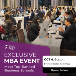 Access MBA Event in Boston, October 4