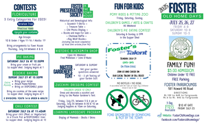 Foster Old Home Days 2025