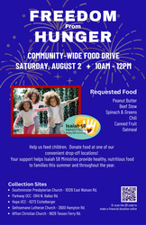 Freedom from Hunger Community Wide Food Drive