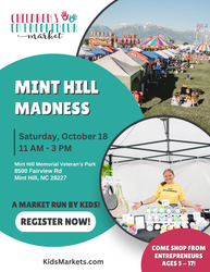 Kids Market at Mint Hill Madness-Saturday