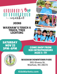 Kids Market at Waxhaw's Touch a Truck & Tree Lighting Event