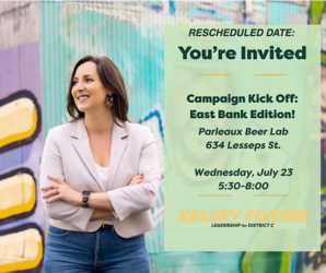 Campaign Kick Off: Kelsey Foster, District C