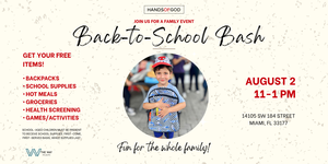 Backpack Giveaway & Food Distribution