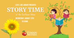 Story Time at the Sunflower Maze at Lyman Orchards