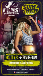 WILD WEST COUNTRY NIGHT - SAN JOSE - SUMMER SERIES (JULY)