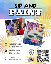 Water Liles Paint and Sip at Bawker Cider