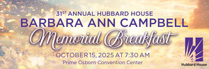 31st Annual Hubbard House Barbara Ann Campbell Memorial Breakfast