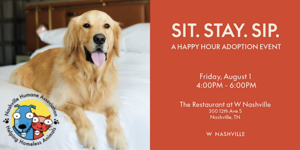 NHA Pet Adoption Event at the Restaurant at W Nashville