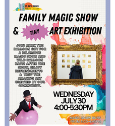 Family Magic Show and Art Exhibition at St. Pete Beach Public LIbrary