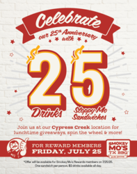 Smokey Mo’s BBQ Celebrates its 25th Anniversary!