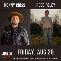 Ronny Criss Returns Home for Hurricane Heart Album Release Show - Friday, 8/29 · 7 PM · Joe’s Live