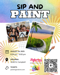 ‘Let’s Go To The Beach’ Paint Night at Reforma Modern Mexican