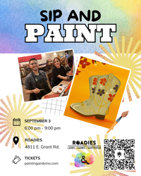 Bloomin’ Boots Paint and Sip at Roadies (Traced Canvas)