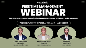 On the Ball to Host Free Time Management Webinar on August 20