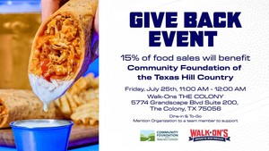 Give Back Event at Walk-On’s Sports Bistreaux