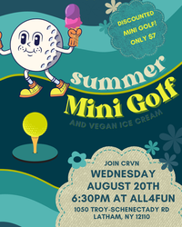 CRVN hosts Mini Golf and Vegan Ice Cream