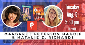 Edgar Winning Authors Margaret Peterson Haddix and Natalie Richards