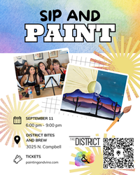 Sun & Moon Paint and Sip at District Bites and Brew