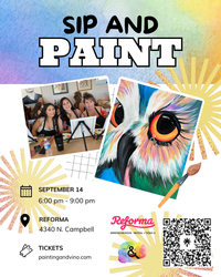 Sonoran Owl Paint and Sip at Reforma Modern Mexican – Traced Canvas