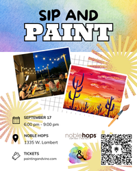Fiery Desert Paint and Sip at Noble Hops
