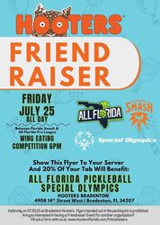 Friend Raiser and Wing-Eating Contest to Raise Money for Special Olympics Florida at Bradenton Hoote