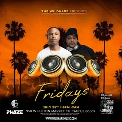 The Wild Hare presents Dj G-Sharp & Dj Phaze in the Club Level Friday July 25th