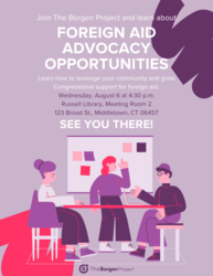 Informational Meeting about Foreign Aid Advocacy Volunteer Opportunities with The Borgen Project