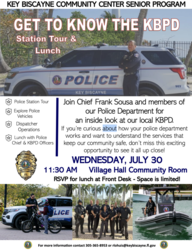 Get to Know the KBPD: Station Tour & Lunch