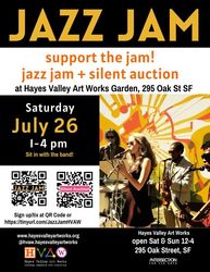 Jazz Jam & Silent Auction at Hayes Valley Art Works - Save the Jam!