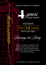 Red Phone Booth's Roaring 20’s 4th Year Anniversary Party