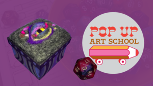 Felted Dragon Eye Boxes with Pop Up Art School