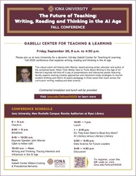Iona University Hosts The Future of Teaching: Writing, Reading and Thinking in the AI Age