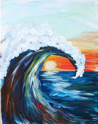 Artvana Paint and Sip Class in Bellevue Washington August 2025