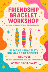 Friendship Bracelet Workshop @ Poppin' Off