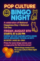 Pop Culture Bingo @ Poppin' Off
