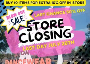 Atomic Dancewear STORE CLOSING SALE - Final Weekend