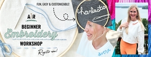 NEW Beginner Embroidery Workshop at AR Workshop Hillsboro