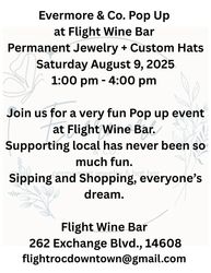 Evermore & Co. pop up at Flight Wine Bar