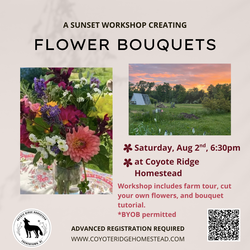 Sunset Bouquet Workshop on the Farm