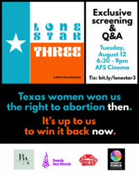 LONE STAR THREE Documentary Screening and Discussion