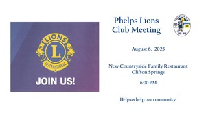 Phelps Lions Club Meeting