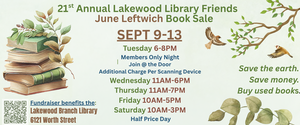 Lakewood Library Book Sale Fundraiser