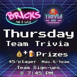 Thursday Team Trivia