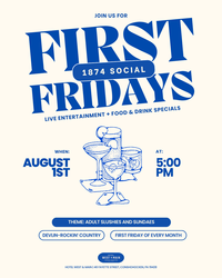 First Fridays at Hotel West & Main: Adult Slushies and Sundaes