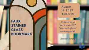 Faux Stained Glass Bookmark
