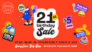 SwingJuice Golf 21st Birthday Warehouse Sale!