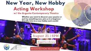 New Year, New Hobby: Acting Workshop (Registration Required)