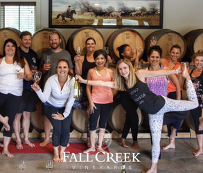 Vino Vinyasa at Fall Creek Vineyards at Driftwood August 24