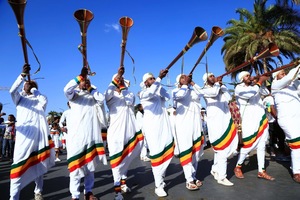 Ethiopian orthodox parade and new church inauguration