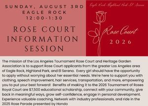 Los Angeles Tournament of Roses Royal Court Information Session